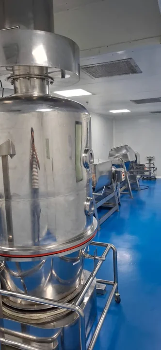 Production equipment detail at Urmi Lifesciences, India